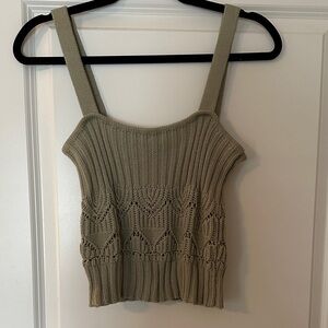 Olive Knit Women's Tank Top